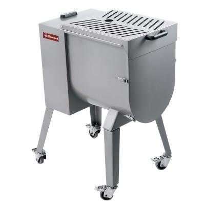 Mélangeur à viande en inox 50 kg, piètement sur roues MCR-50P/NS